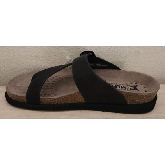 Mephisto Women's Sz 37 US 7 Black Nubuck Leather Helen Sandals - Picture 8 of 14